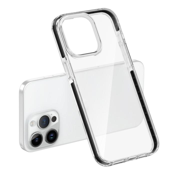 Bild 6,  iPhone 15 Pro Skal Hybrid Dual-Color Svart - Teknikhallen.se
