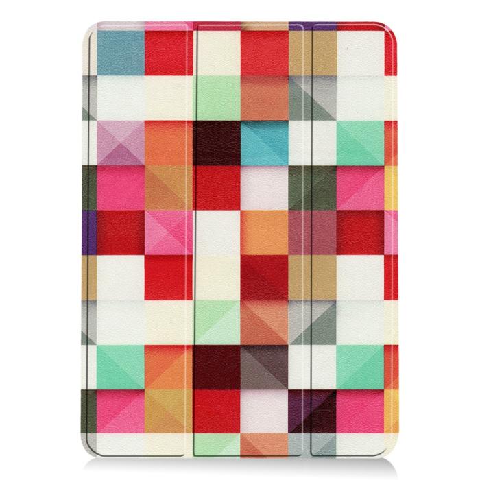 Bild 2,  iPad Air 2026-2020 Fodral Tri-Fold Färgade Fyrkanter - Teknikhallen.se