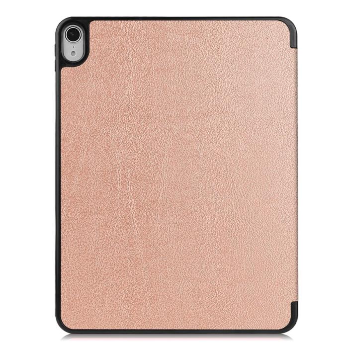 Bild 3,  iPad Air 2026-2020 Fodral Tri-Fold Litchi Roséguld - Teknikhallen.se