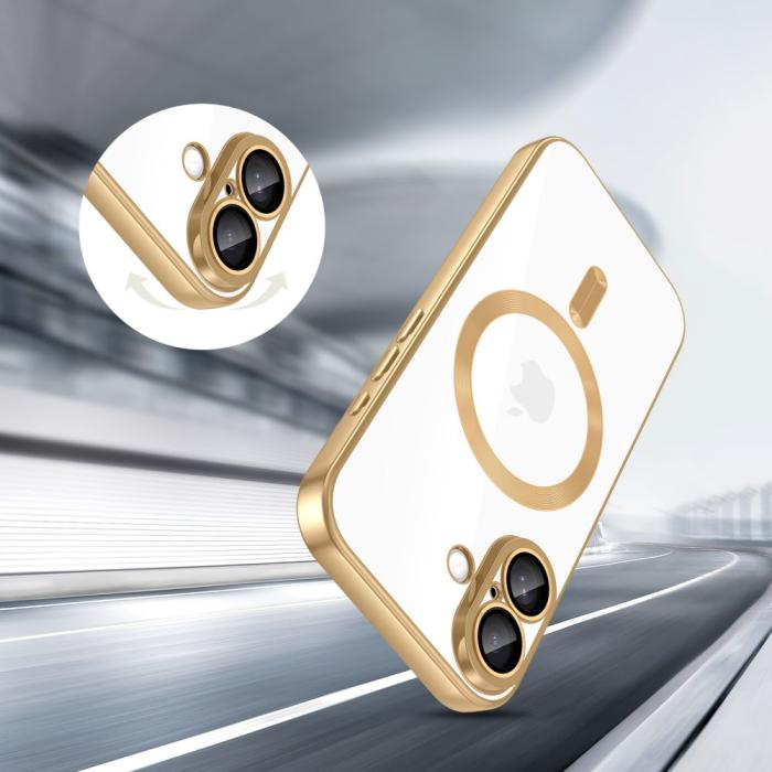 Bild 5, Tech-Protect Tech-Protect iPhone 17 Skal MagSafe MagFlex Shiny Gold - Teknikhallen.se
