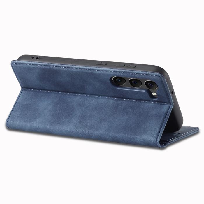 Bild 4, LC.IMEEKE LC.IMEEKE Samsung Galaxy S23 Fodral Flip Läder Blå - Teknikhallen.se