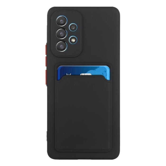 Bild 2,  Samsung Galaxy A53 5G Skal TPU Kortfack Svart - Teknikhallen.se
