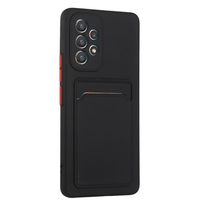 Bild 3,  Samsung Galaxy A53 5G Skal TPU Kortfack Svart - Teknikhallen.se