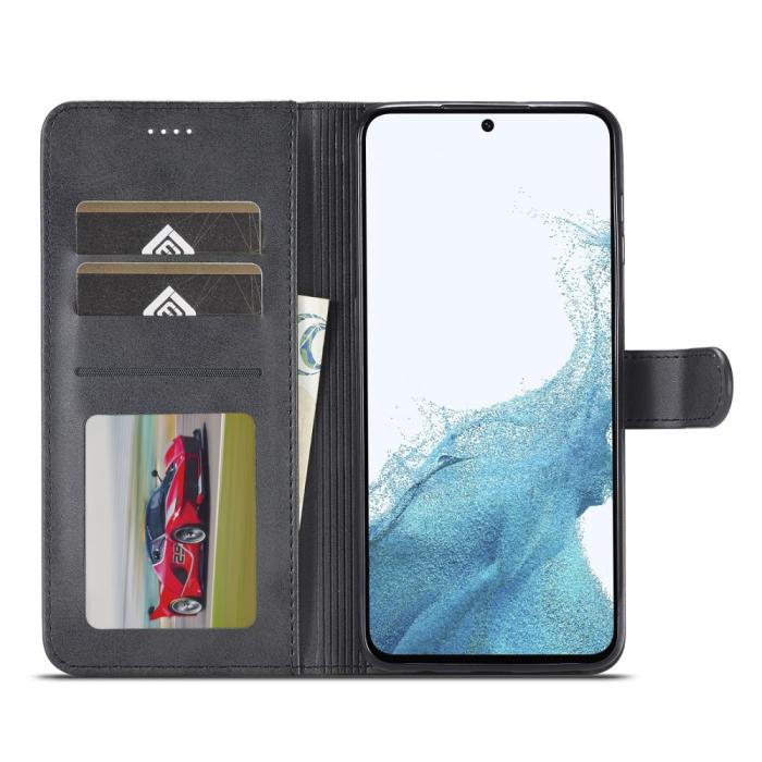 Bild 2, LC.IMEEKE LC.IMEEKE Samsung Galaxy A34 5G Fodral Läder Svart - Teknikhallen.se