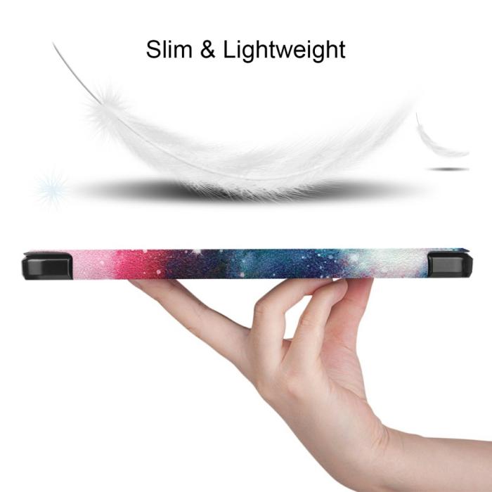 Bild 6,  Samsung Galaxy Tab S7 Plus / Tab S8 Plus Fodral Tri-Fold Pennhållare - Teknikhallen.se