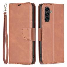  Samsung Galaxy A35 5G Fodral Shark L&auml;der Brun - Teknikhallen.se