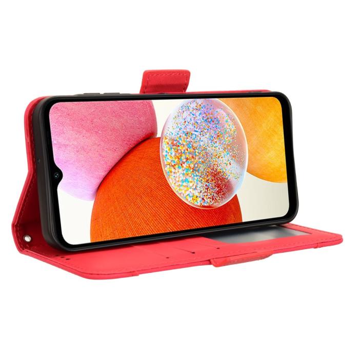 Bild 4,  Samsung Galaxy A15 5G Fodral Med Avtagbart Kortfodral Röd - Teknikhallen.se