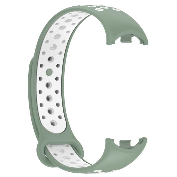 Bild 3,  Xiaomi Smart Band 10/9/8 Träningsarmband Dual-Color Grön/Vit - Teknikhallen.se