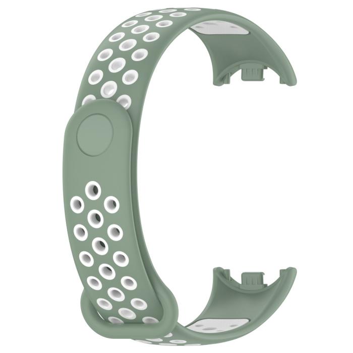 Bild 4,  Xiaomi Smart Band 10/9/8 Träningsarmband Dual-Color Grön/Vit - Teknikhallen.se