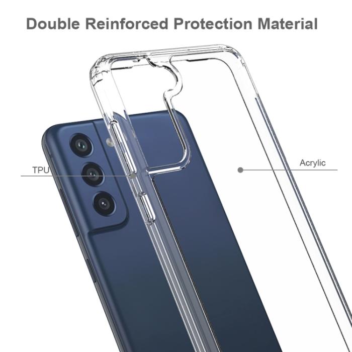 Bild 3,  Samsung Galaxy S21 FE Skal Akryl/TPU Shockproof Transparent - Teknikhallen.se