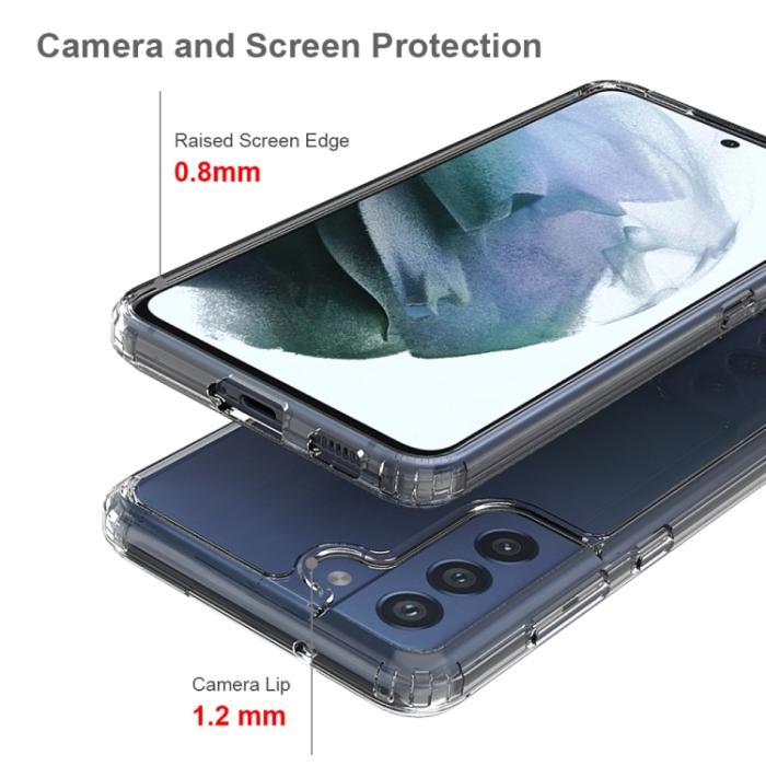 Bild 4,  Samsung Galaxy S21 FE Skal Akryl/TPU Shockproof Transparent - Teknikhallen.se
