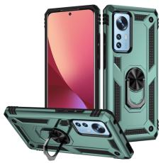  Xiaomi 12 Skal Shockproof Ring M&ouml;rk Gr&ouml;n - Teknikhallen.se