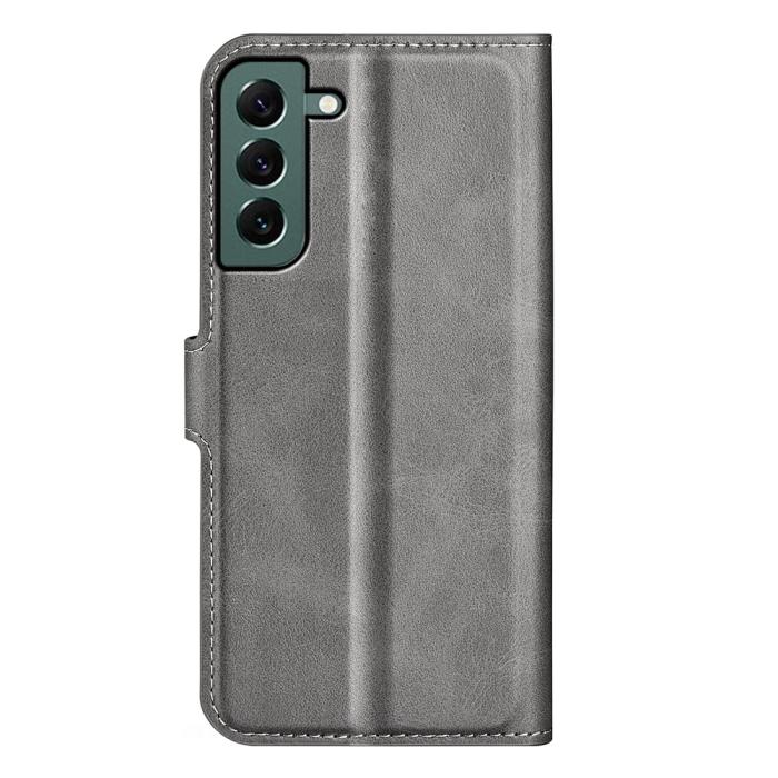 Bild 6,  Samsung Galaxy S23 Plus Fodral Solid Läder Grå - Teknikhallen.se