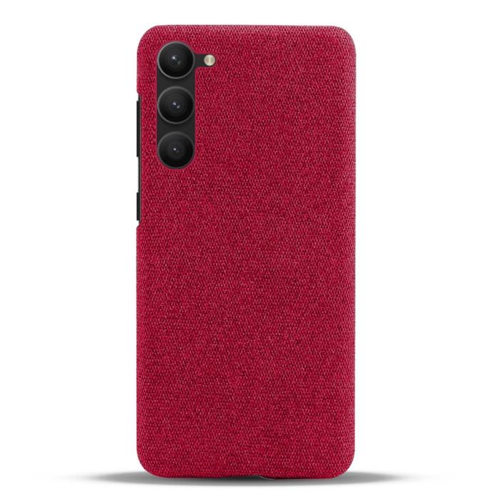 Bild 3, KSQ KSQ Samsung Galaxy S23 Plus Skal Tygbelagt Röd - Teknikhallen.se
