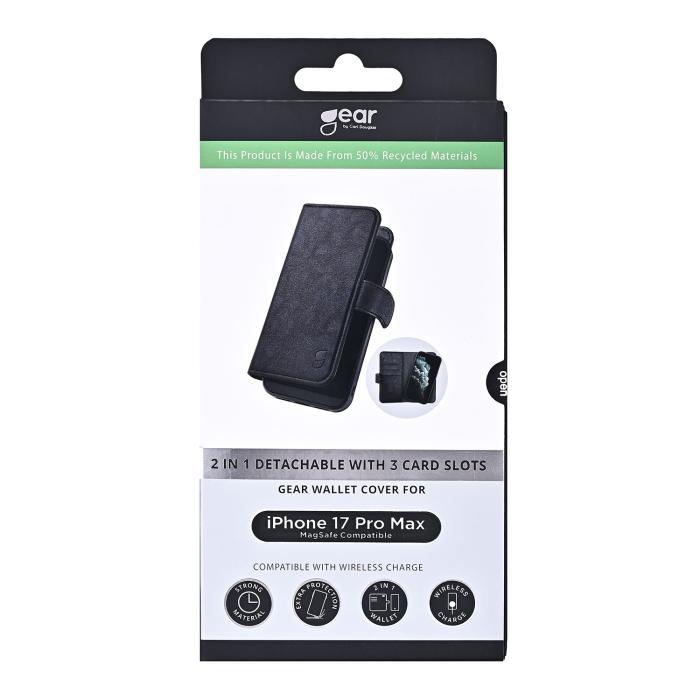 Bild 5, Gear Gear iPhone 17 Pro Max 2in1 MagSafe Magnet Fodral / Skal Svart - Teknikhallen.se