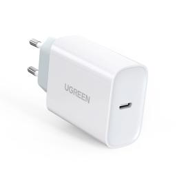 UGREEN Ugreen 30W USB-C QC PD Snabbladdare Väggladdare Vit - Teknikhallen.se