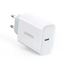 UGREEN Ugreen 30W USB-C QC PD Snabbladdare V&auml;ggladdare Vit - Teknikhallen.se