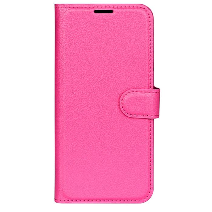 Bild 5,  Samsung Galaxy S24 Ultra Fodral Läder Litchi Rosa - Teknikhallen.se