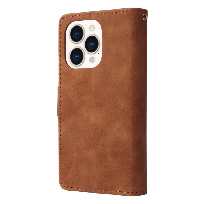 Bild 3,  iPhone 14 Pro Fodral Flerfack Multifunktionell Brun - Teknikhallen.se