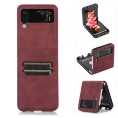  Samsung Galaxy Z Flip 4 Skal L&auml;der Kortfack R&ouml;d - Teknikhallen.se