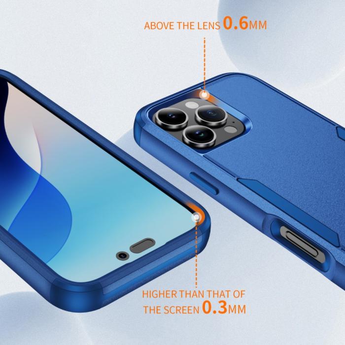 Bild 2,  iPhone 16 Pro Max Skal Extreme Shockproof Hybrid Blå - Teknikhallen.se