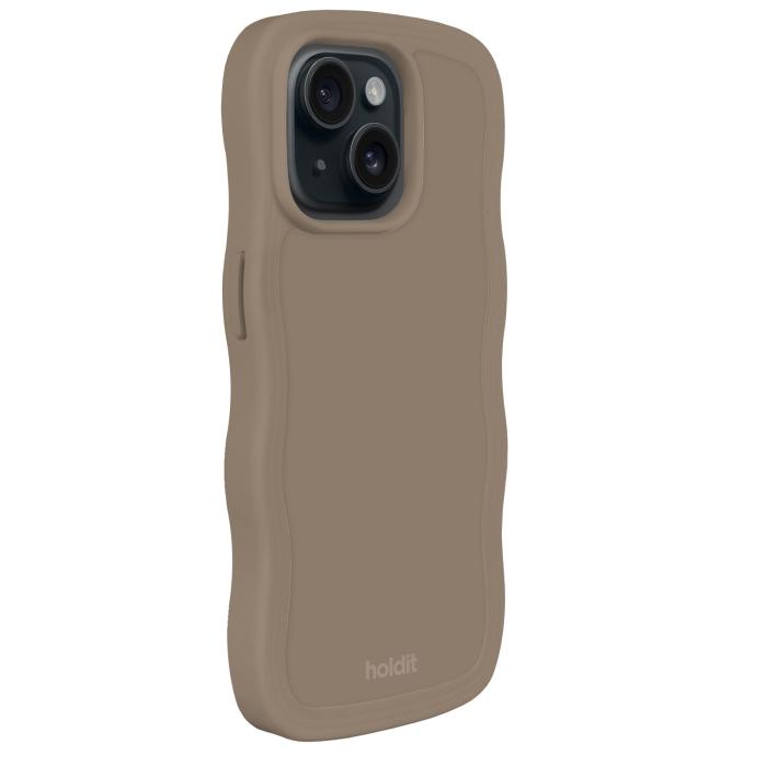 Bild 2, holdit holdit iPhone 15 Plus / 14 Plus Skal Wavy Mocha Brown - Teknikhallen.se