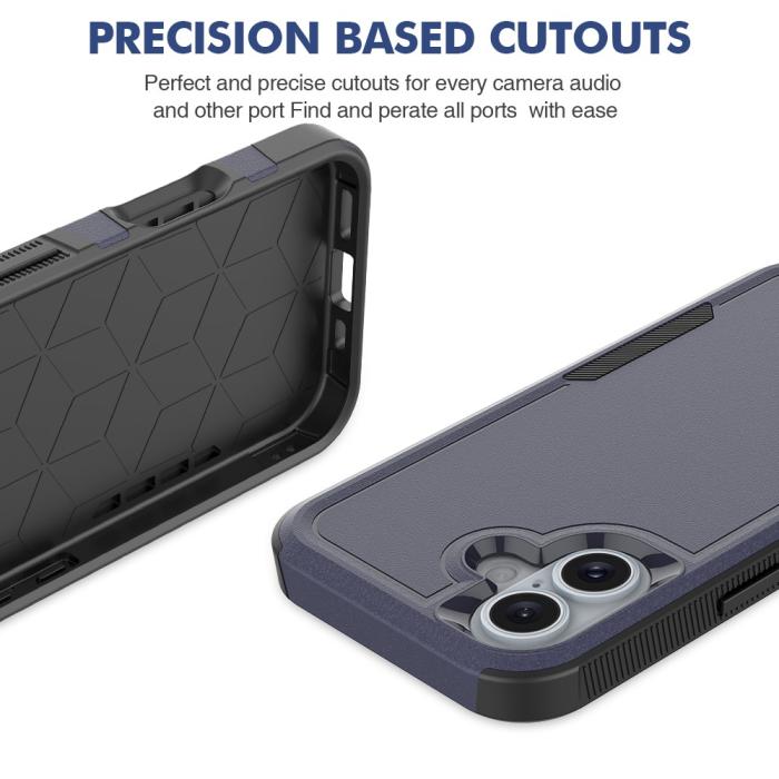Bild 5,  iPhone 16 Skal Extreme Shockproof Hybrid Mörk Blå - Teknikhallen.se