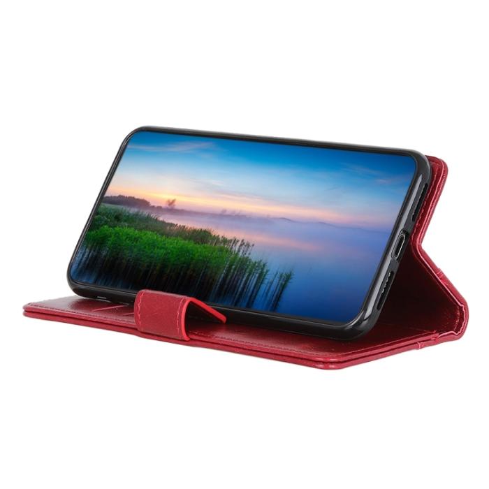 Bild 5,  Xiaomi 13 Pro 5G Fodral Läder Mässing Dekor Vinröd - Teknikhallen.se