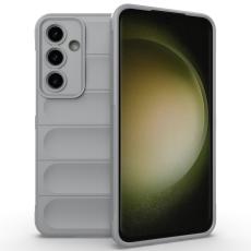 Samsung Galaxy S24 FE Skal Magic Shield Ljus Gr&aring; - Teknikhallen.se