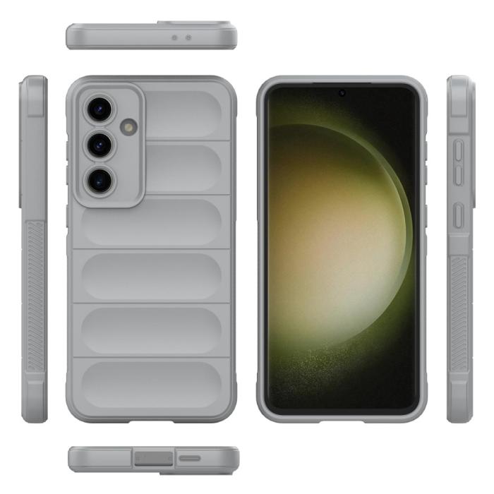 Bild 2,  Samsung Galaxy S24 FE Skal Magic Shield Ljus Grå - Teknikhallen.se