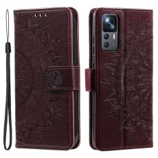  Xiaomi 12T / 12T Pro Fodral Mandala L&auml;der Brun - Teknikhallen.se