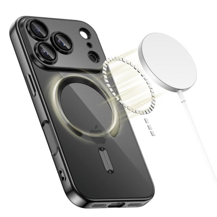 Bild 2, Tech-Protect Tech-Protect iPhone 17 Pro Skal MagSafe MagFlex Shiny Black - Teknikhallen.se