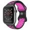 ColorPop Sportarmband Dual-Color Apple Watch 42/44/45/49 mm (M/L) Svart/Lila - Teknikhallen.se