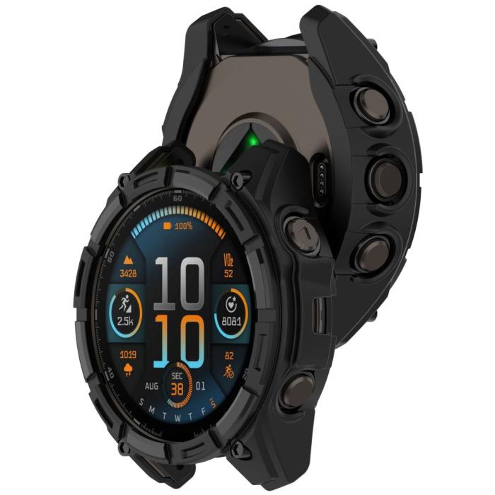 Bild 3, Tech-Protect Tech-Protect Garmin Fenix 8 51 mm Skal Defense Air Svart - Teknikhallen.se