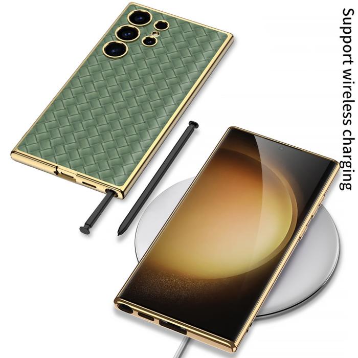 Bild 6, GKK GKK Galaxy S24 Ultra Skal Vävd Hybrid Läder Lila - Teknikhallen.se