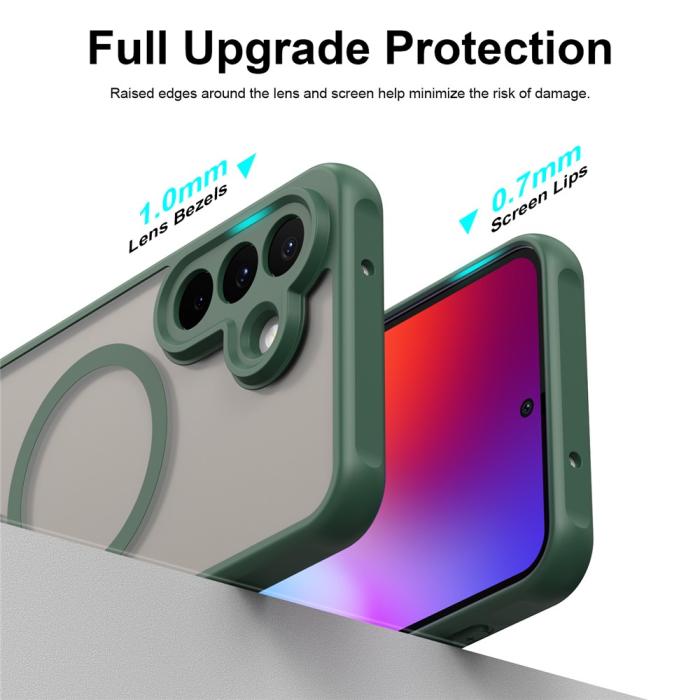 Bild 2,  Samsung Galaxy A27 5G Skal TPU Magsafe Matt Grön - Teknikhallen.se