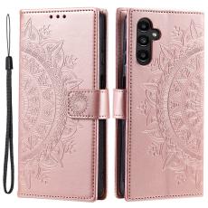  Samsung Galaxy A34 5G Fodral Mandala L&auml;der Ros&eacute;guld - Teknikhallen.se