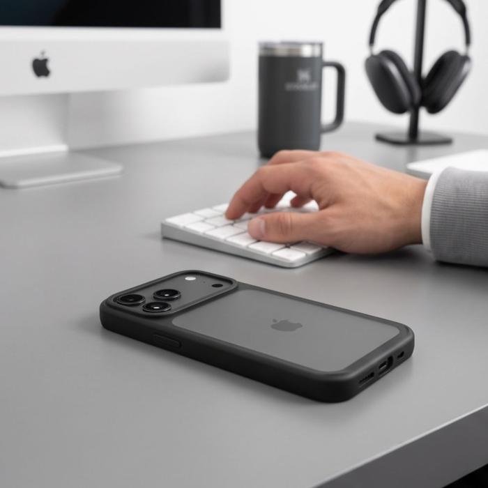 Bild 4, Tech-Protect Tech-Protect iPhone 18 Pro Max/17 Pro Max Skal MagMat CC Mattsvart - Teknikhallen.se