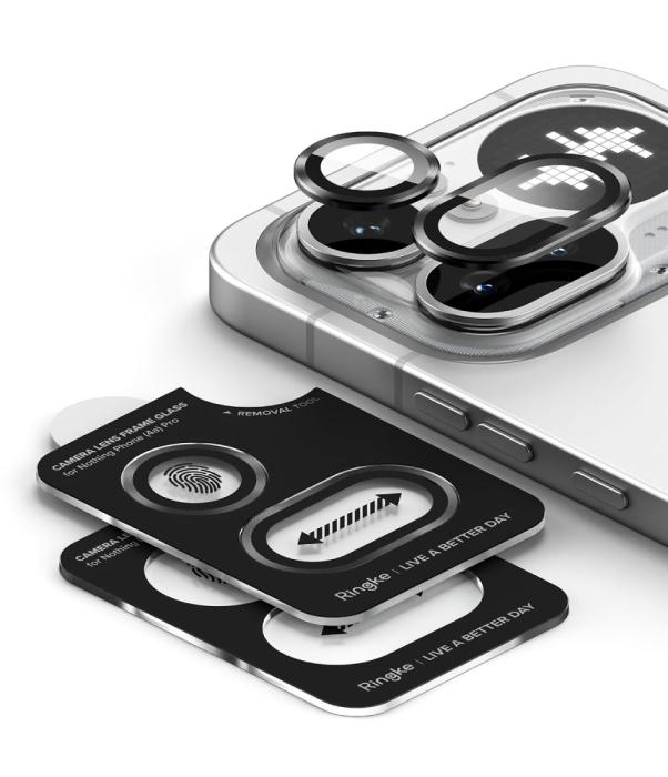 Bild 4, Ringke Ringke Nothing Phone 4a Pro 2-PACK Linssydd Svart - Teknikhallen.se