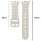 KALEBOL KALEBOL Galaxy Watch 8 46/44/40 mm Armband Wave Beige - Teknikhallen.se