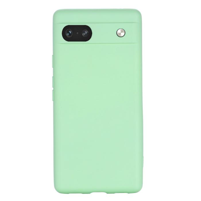 Bild 3,  Google Pixel 7A Skal Liquid Silikon Med Strap Grön - Teknikhallen.se