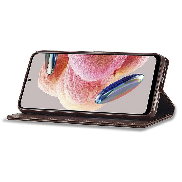 Bild 3, LC.IMEEKE LC.IMEEKE Xiaomi Redmi Note 12 4G Fodral Läder Brun - Teknikhallen.se