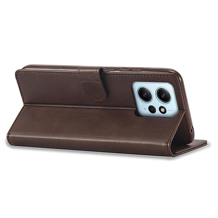 Bild 4, LC.IMEEKE LC.IMEEKE Xiaomi Redmi Note 12 4G Fodral Läder Brun - Teknikhallen.se