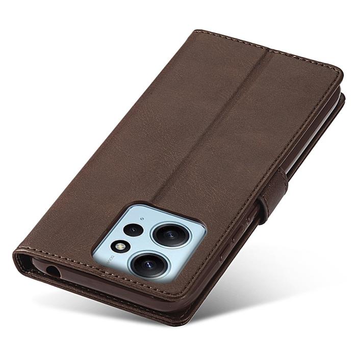 Bild 5, LC.IMEEKE LC.IMEEKE Xiaomi Redmi Note 12 4G Fodral Läder Brun - Teknikhallen.se