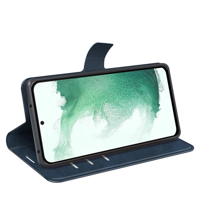 Bild 3,  Samsung Galaxy S23 Plus Fodral Solid Läder Blå - Teknikhallen.se