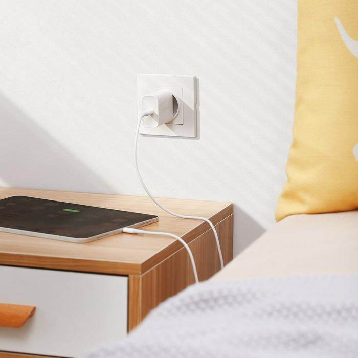 Bild 3, UGREEN Ugreen 30W USB-C QC PD Snabbladdare Väggladdare Vit - Teknikhallen.se