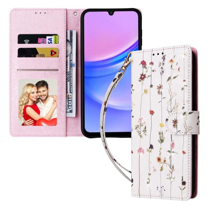 Bild 5,  Samsung Galaxy A16 Fodral RFID Små Blommor - Teknikhallen.se