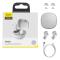 BASEUS Baseus Encok WM01 True Wireless Hörlurar - Vit - Teknikhallen.se