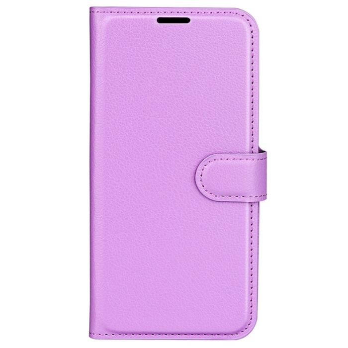 Bild 5,  Samsung Galaxy S24 Ultra Fodral Läder Litchi Lila - Teknikhallen.se