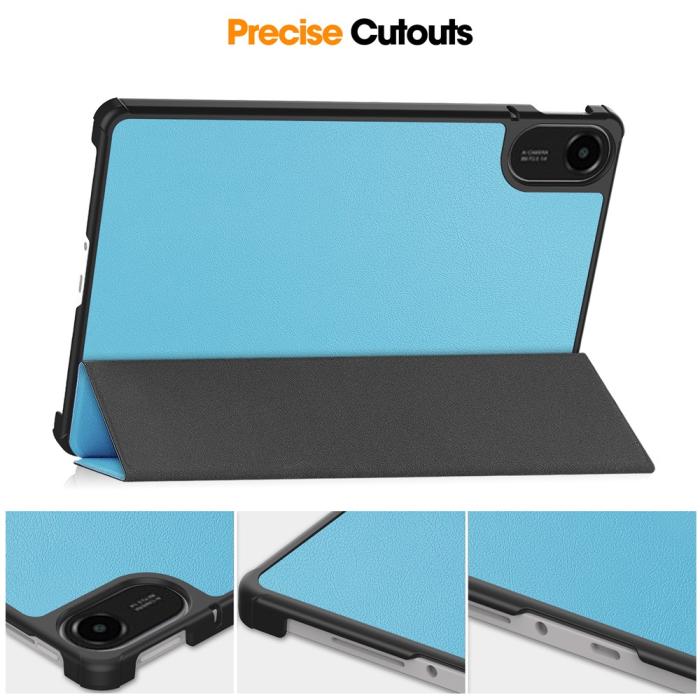 Bild 6,  Xiaomi Redmi Pad 2 Fodral Tri-Fold Blå - Teknikhallen.se